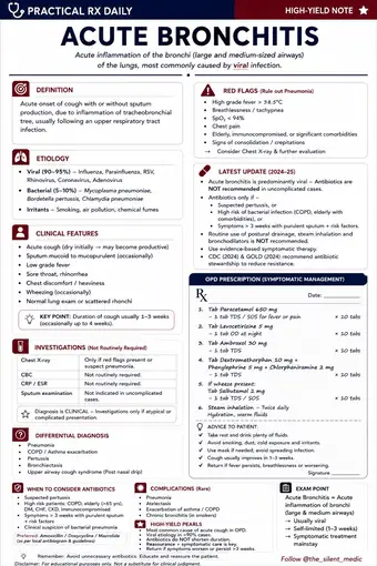 One-pager preview: Acute Bronchitis