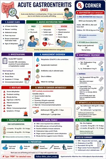 One-pager preview: Acute Gastroenteritis: Rx