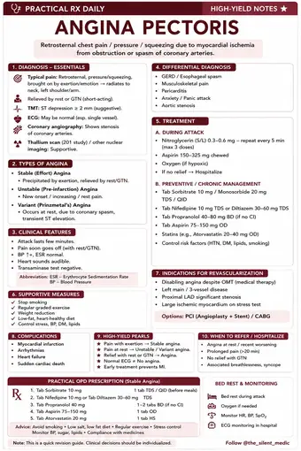 One-pager preview: Angina Pectoris