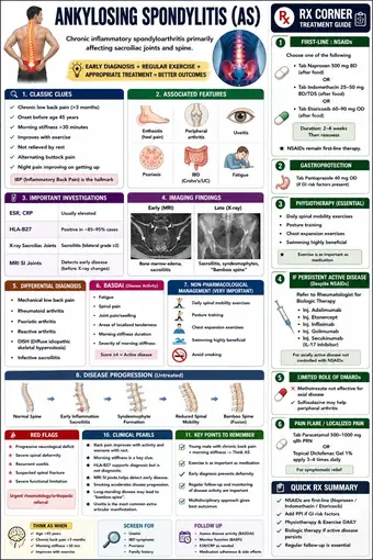 One-pager preview: Ankylosing Spondylitis: Rx