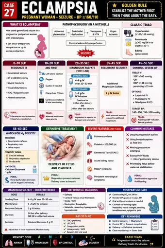 One-pager preview: Eclampsia: Approach