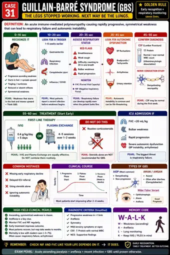 One-pager preview: Guillain-Barré Syndrome: Approach
