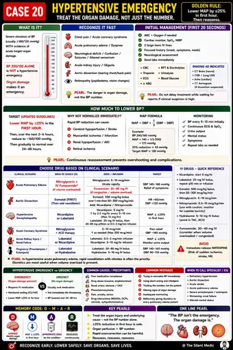 One-pager preview: Hypertensive Emergency