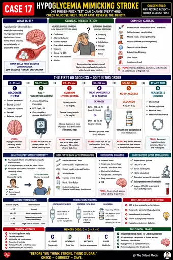 One-pager preview: Hypoglycaemia Mimicking Stroke