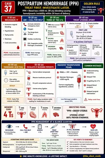 One-pager preview: Postpartum Haemorrhage: Approach