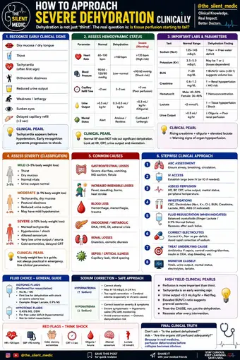 One-pager preview: Severe Dehydration